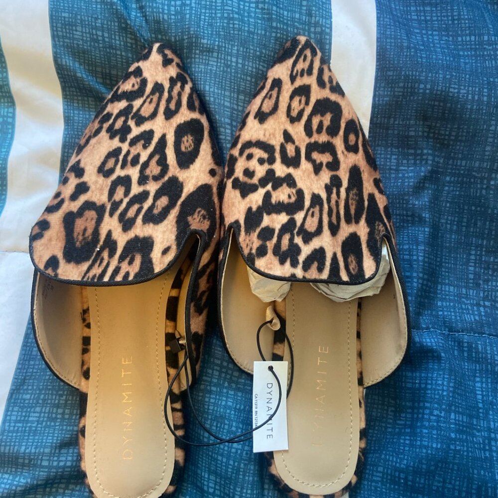 Dynamite leopard mules - Size 38